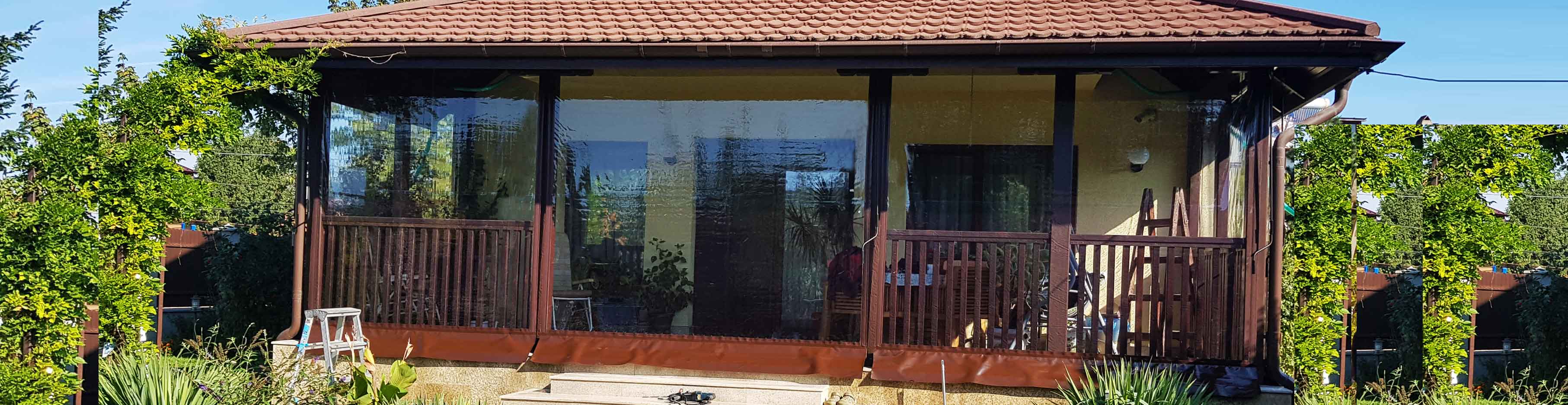 Prezentare folii transparente cu rulare pe tambur.